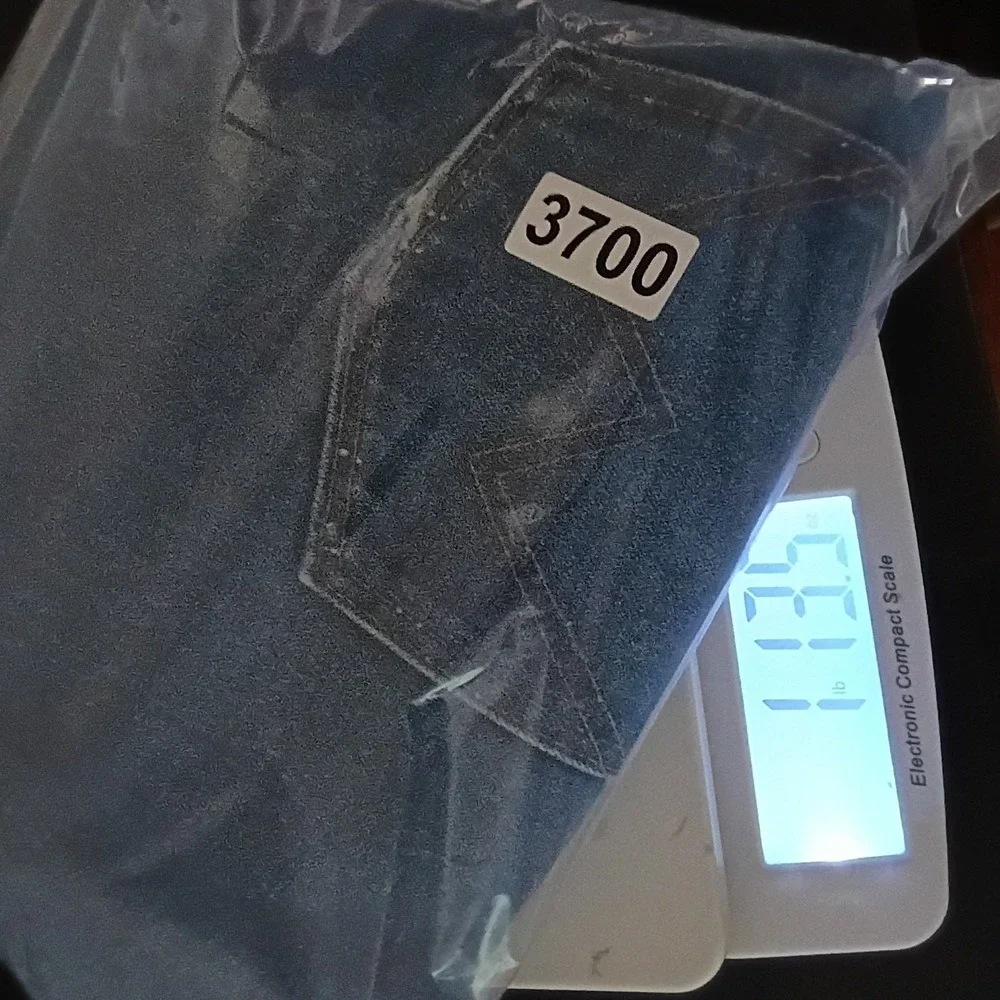 Vintage Wrangler 945DEN Jeans Men 38x30 Blue Denim USA Made Straight Leg Utility